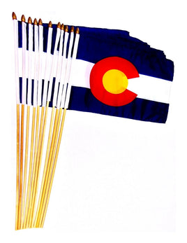 Colorado 12"x18" Stick Flag