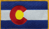 Colorado State Flag Patch - Rectangle