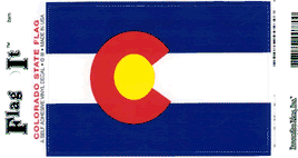 Colorado State Vinyl Flag Decal