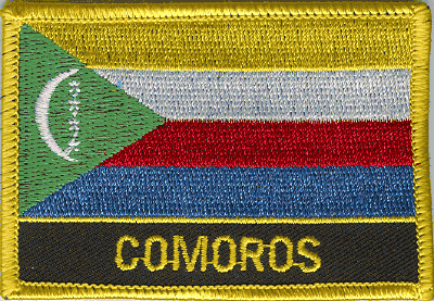 Comoros Flag Patch - Wth Name