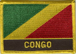 Congo, Republic of Flag Patch - Wth Name