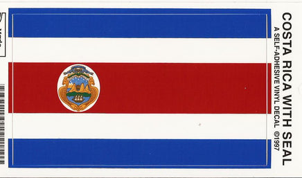 Costa Rica Vinyl Flag Decal