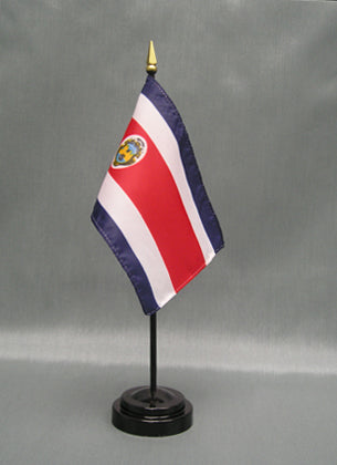 Costa Rican Deluxe Miniature Flag