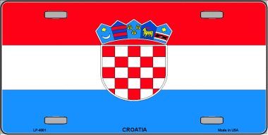 Croatia Flag License Plate