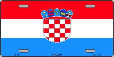 Croatia Flag License Plate