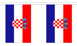 Croatia String Flag Bunting
