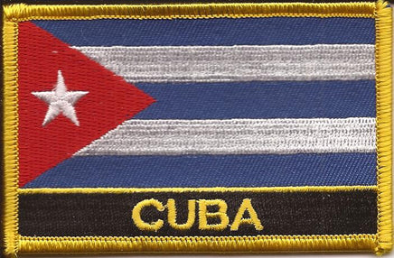 Cuba Flag Patch - Wth Name