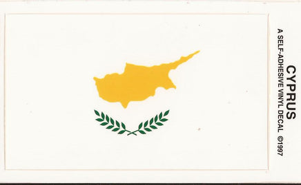 Cyprus Vinyl Flag Decal