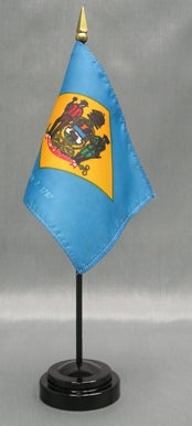 Delaware Miniature Table Flag - Deluxe