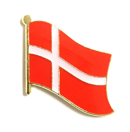 Denmark Flag Lapel Pins - Single