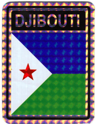 Djibouti Reflective Decal