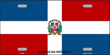 Dominican Republic Flag License Plate