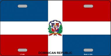 Dominican Republic Flag License Plate