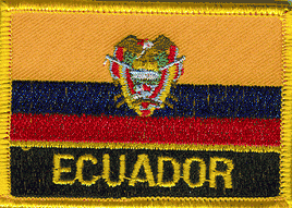 Ecuador Flag Patch - Wth Name