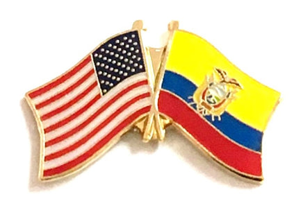 Ecuador Friendship Flag Lapel Pins