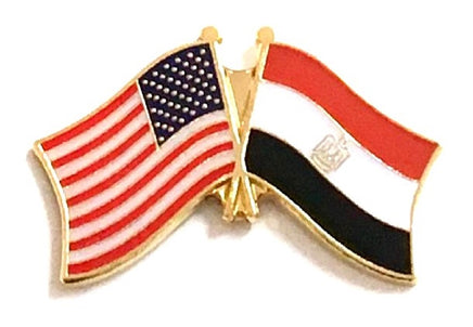 Egypt Friendship Flag Lapel Pins