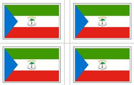 Equatorial Guinea Flag Stickers - 50 per sheet