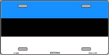 Estonia Flag License Plate