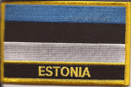 Estonia Flag Patch - Wth Name