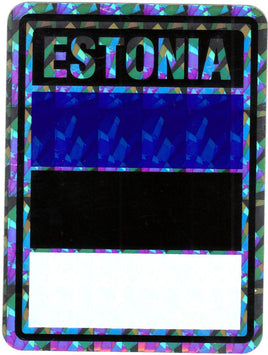 Estonia Reflective Decal