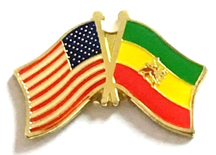 Ethiopia w/Lion (old) Friendship Flag Lapel Pins