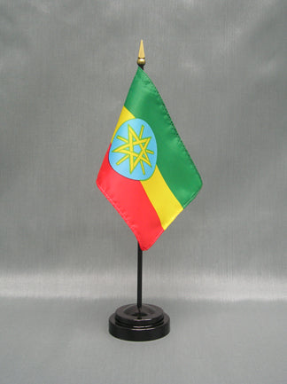 Ethiopian Deluxe Miniature Flag