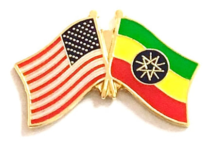 Ethiopian Friendship Flag Lapel Pins