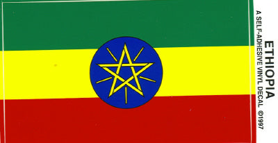 Ethiopian Vinyl Flag Decal