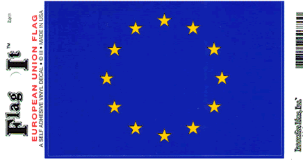 European Union Vinyl Flag Decal