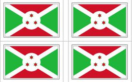Burundi Flag Stickers - 50 per sheet