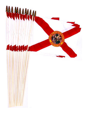 Florida 12"x18" Stick Flag