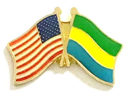 Gabon Friendship Flag Lapel Pins