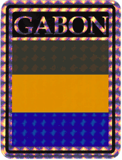 Gabon Reflective Decal