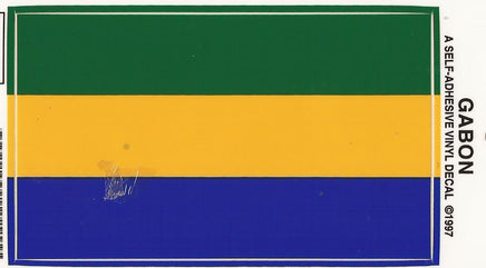 Gabon Vinyl Flag Decal