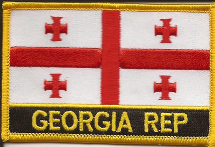 Georgia Republic Flag Patch - Wth Name