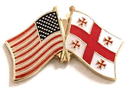 Georgia Republic Friendship Flag Lapel Pins