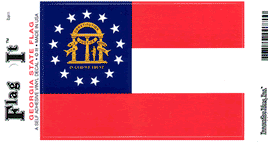 Georgia State Vinyl Flag Decal