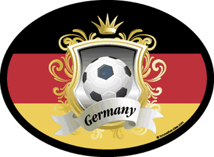 Germany Soccer Oval Decal