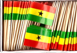 Ghana Toothpick Flags