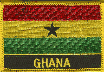 Ghana Flag Patch - Wth Name
