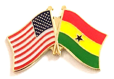 Ghana Friendship Flag Lapel Pins