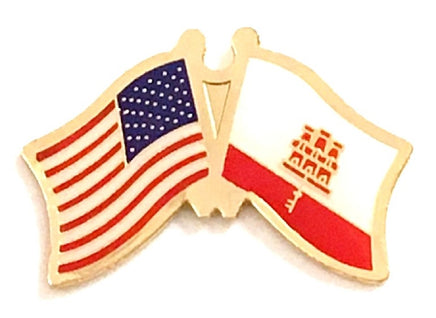 Gibraltar Friendship Flag Lapel Pins