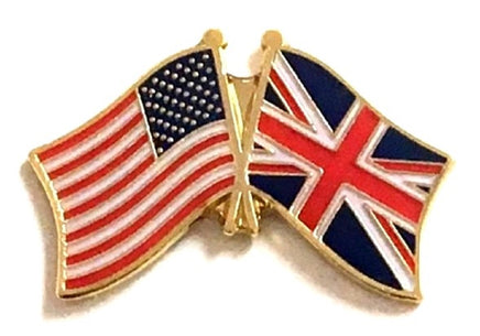 Great Britain (UK) Friendship Flag Lapel Pins