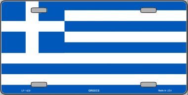 Greece Flag License Plate