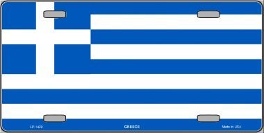 Greece Flag License Plate