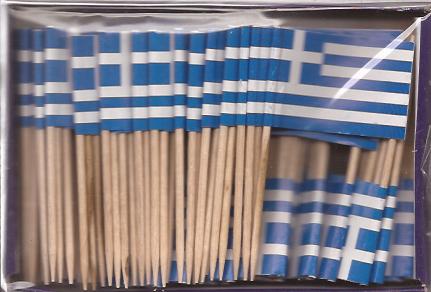 Greece Toothpick Flags