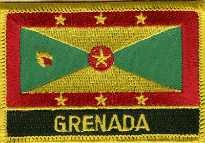 Grenada Flag Patch - Wth Name
