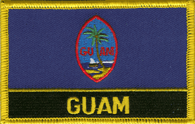 Guam Flag Patch - Wth Name