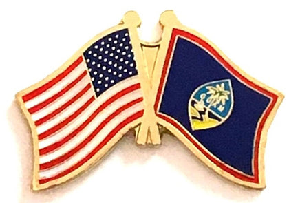 Guam Friendship Flag Lapel Pins