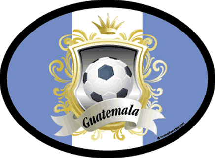 Guatamala Soccer Oval Decal